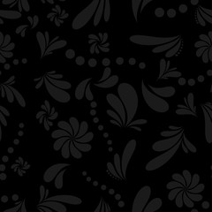 Seamless abstract floral background vector illustration