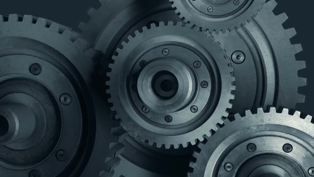 The mechanism consists of a gear