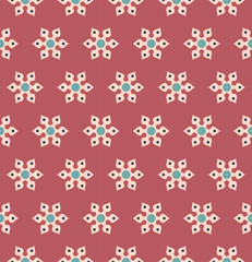 Vector modern seamless colorful geometry floral pattern, color abstract geometric background, pillow multicolored print, retro texture, hipster fashion design