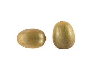 Fresh kiwi fruit against white background.