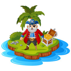 Pirate in the treasure island