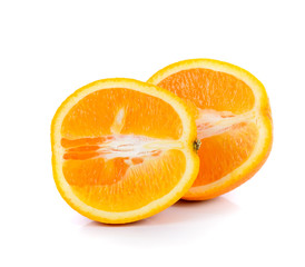 oranges on white background