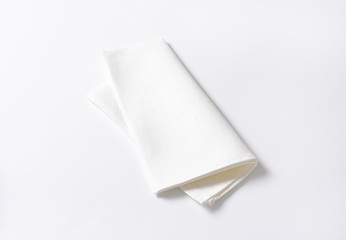 White fabric napkin