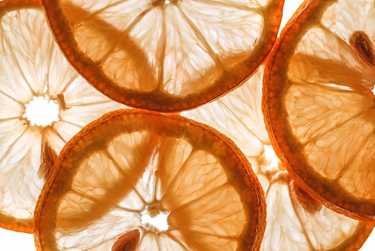 slices of orange - macro detail