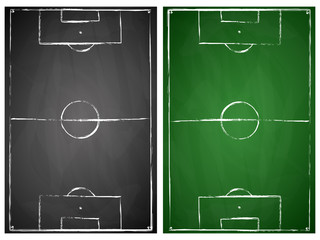 abstract gray and green soccer fields © picoStudio