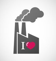 Isolated industrial factory icon with  an 
