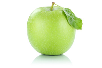 Apfel Frucht Obst grün Freisteller freigestellt isoliert