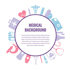 Medical background template. Vector 