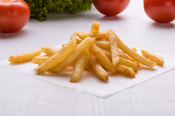 fries with vegetables