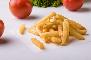 fries with vegetables