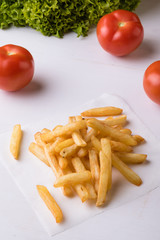 fries with vegetables