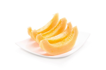 Fototapeta na wymiar cantaloupe melon slices