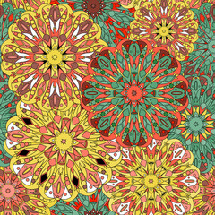 Seamless pattern. Vintage decorative elements.