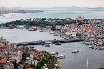 Fototapeta premium Aerial view of Istanbul. Old city.