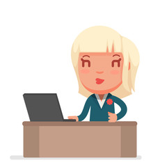 Cute Business woman