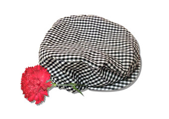 Gorra de chulapo y clavel San Isidro