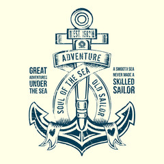 Anchor Sailor Tee Design