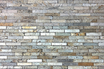 Marble brickwork for road or wall.