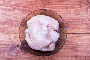 Chicken fillet in a plate