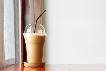 Fresh ice coffee.