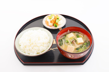 おいしそうな和風朝食