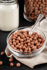 Chocolate cereal balls
