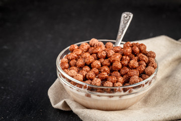 Chocolate cereal balls