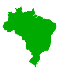 Karte von Brasilien