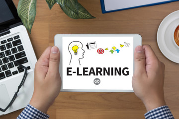 Naklejka na ściany i meble Knowledge Training E-Learning Skills