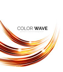 Elegant light smooth wave