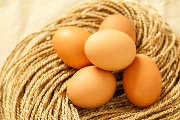 Eggs on rope