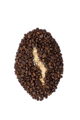 top view image of coffee beans