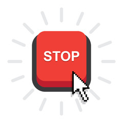 red stop button