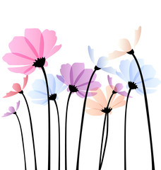 Vector illustration of flowers