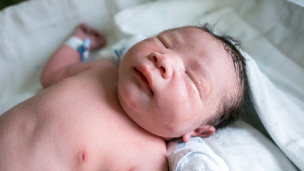 New born baby in hospital