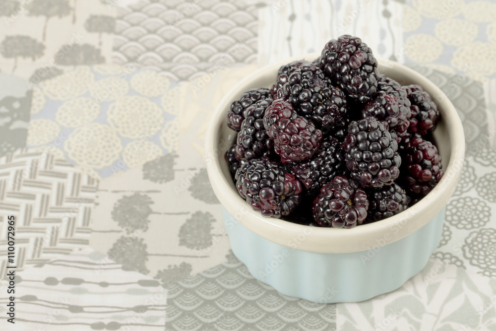 Canvas Prints blackberry on bowl