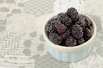 blackberry on bowl