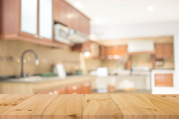 Blur Kitchen Room  Interior of Background, product display templ