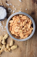 fried peanuts and salt