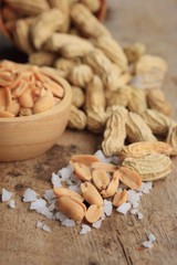 fried peanuts and salt