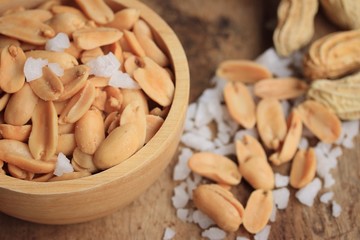 fried peanuts and salt