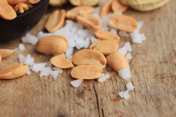 fried peanuts and salt