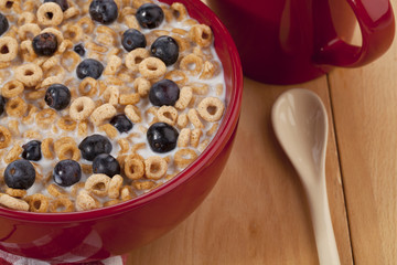 cereal on the bowl