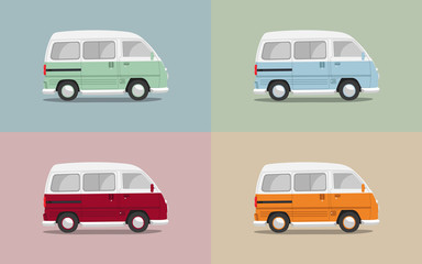 colorful vans