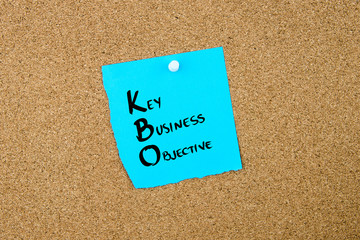 Business Acronym KBO Key Business Objective