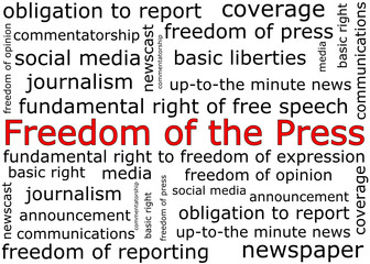Freedom of the Press wordcloud