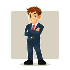 Businessman Mascot Character.
Businessman vector cartoon mascot character. 