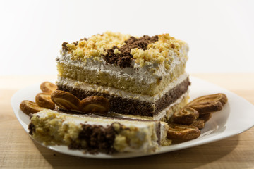 Cake on a plate