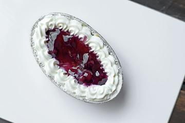 sweet dessert blueberry cake