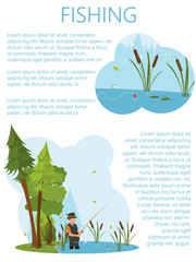 a man in waders fish in the pond.